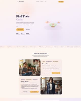 Breathe — Transformative Mindfulness Coaching Landing Page Template