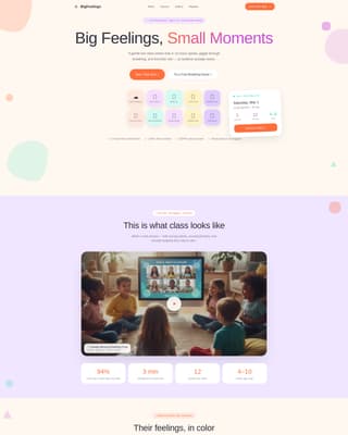 Breathe - Joyful Mindfulness Landing Page Template