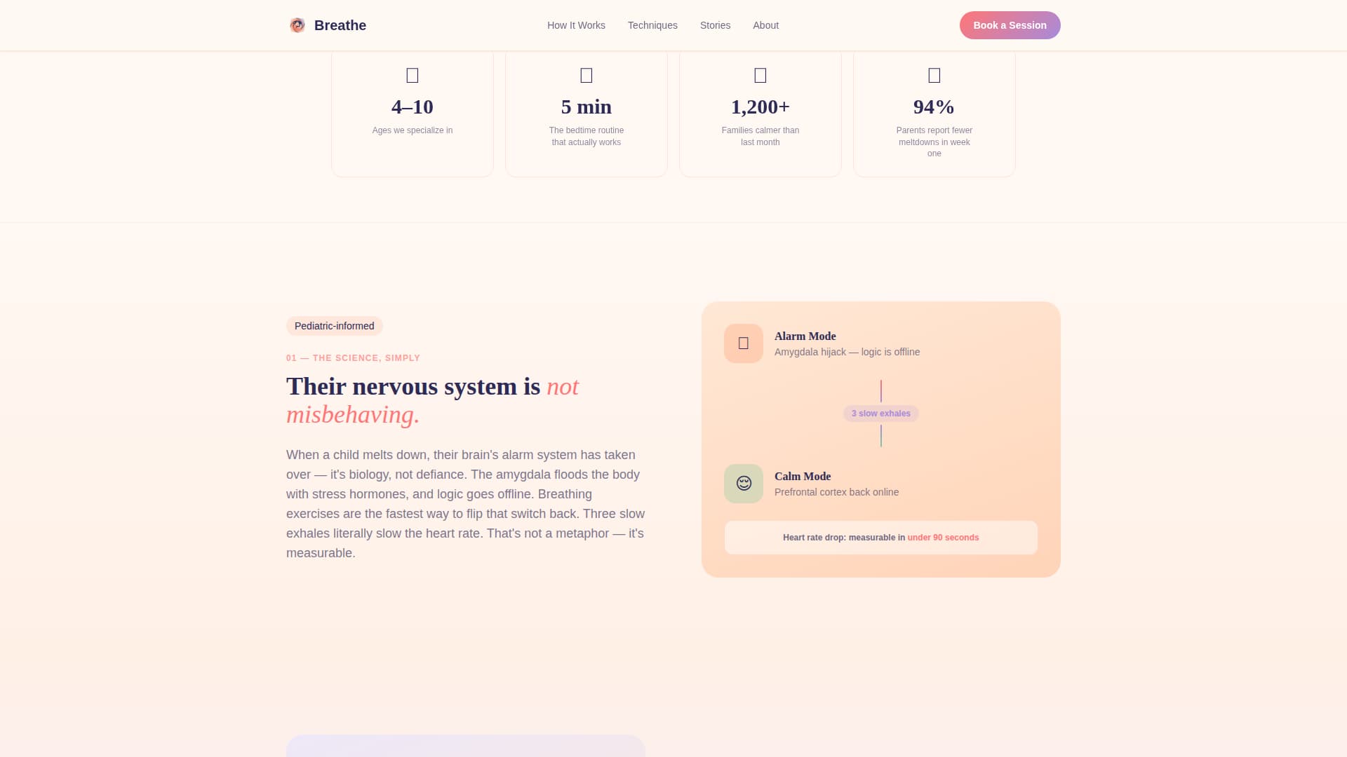 Breathe — Restorative Wellness Landing Page Template