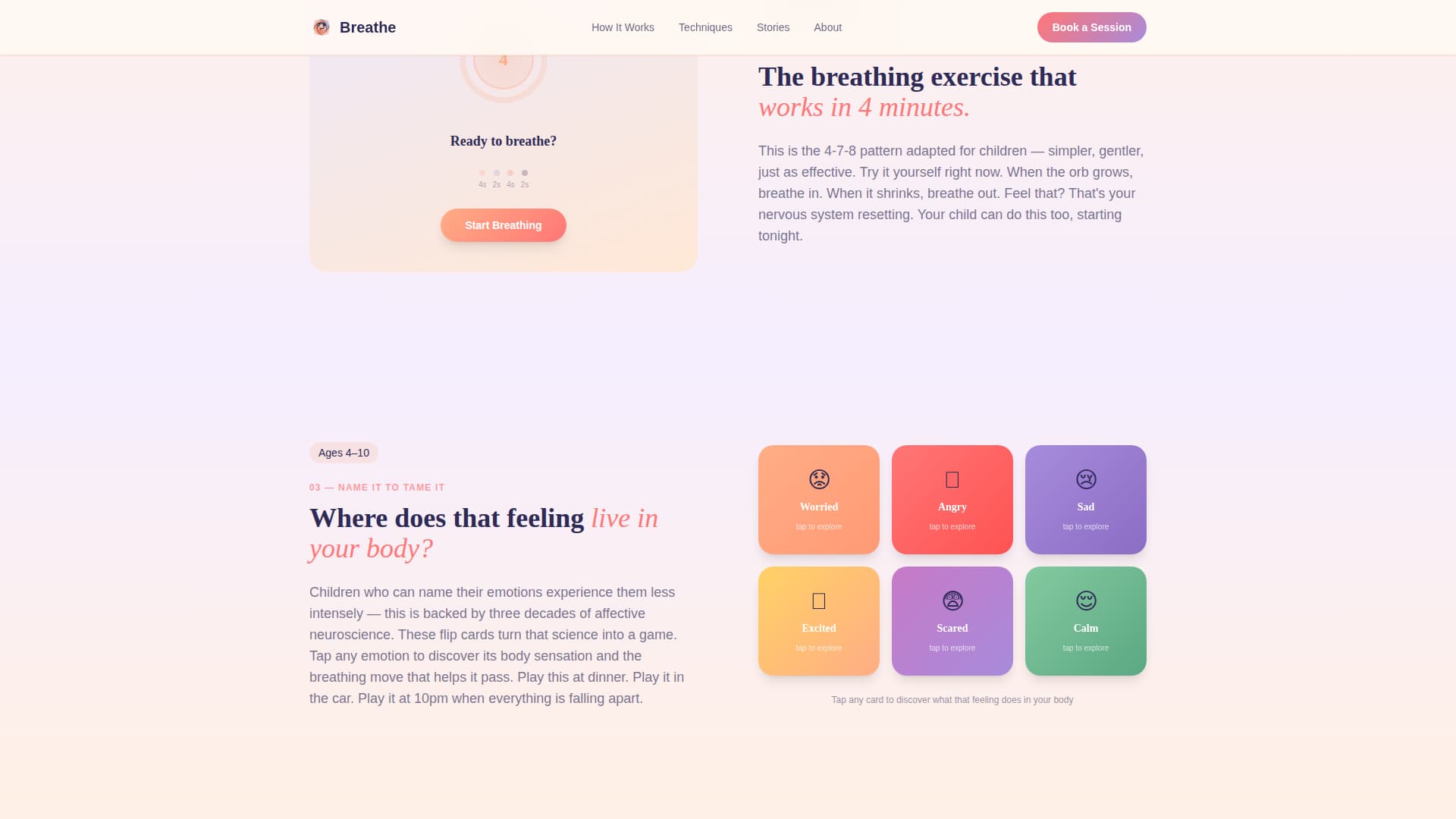 Breathe — Restorative Wellness Landing Page Template