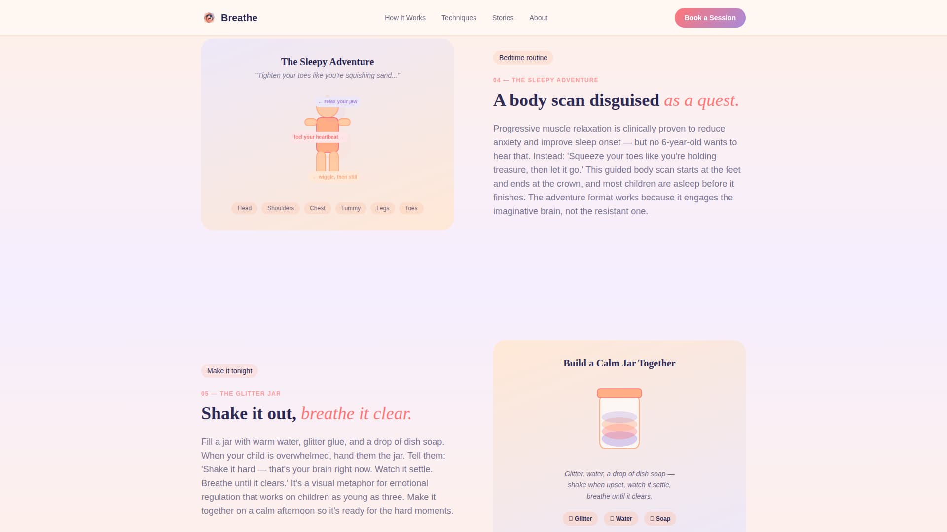 Breathe — Restorative Wellness Landing Page Template
