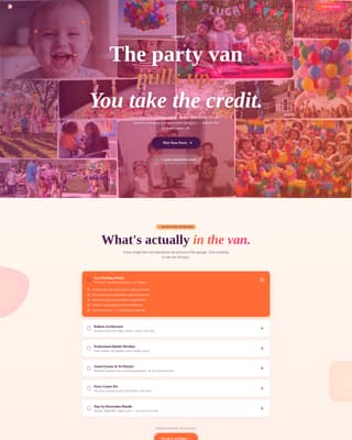 Confetti - Vibrant Party Landing Page Template