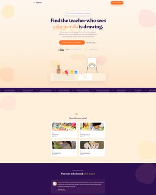 Palette - Joyful Art Instructor Landing Page Template