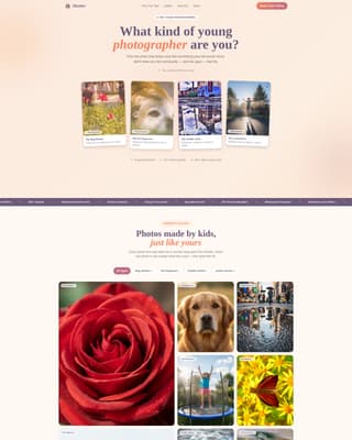 Shutter - Heartwarming Kids Photography Landing Page Template