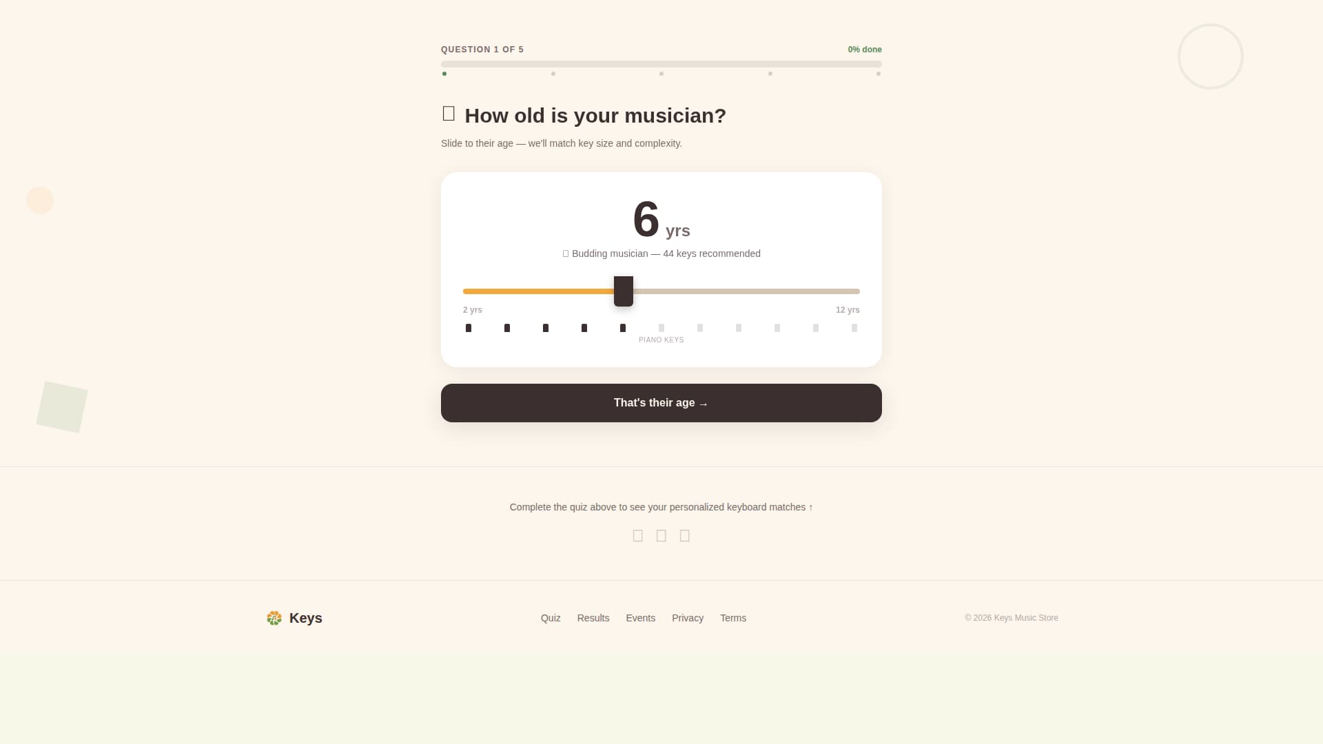 Keys - Playful Kids Keyboard Landing Page Template