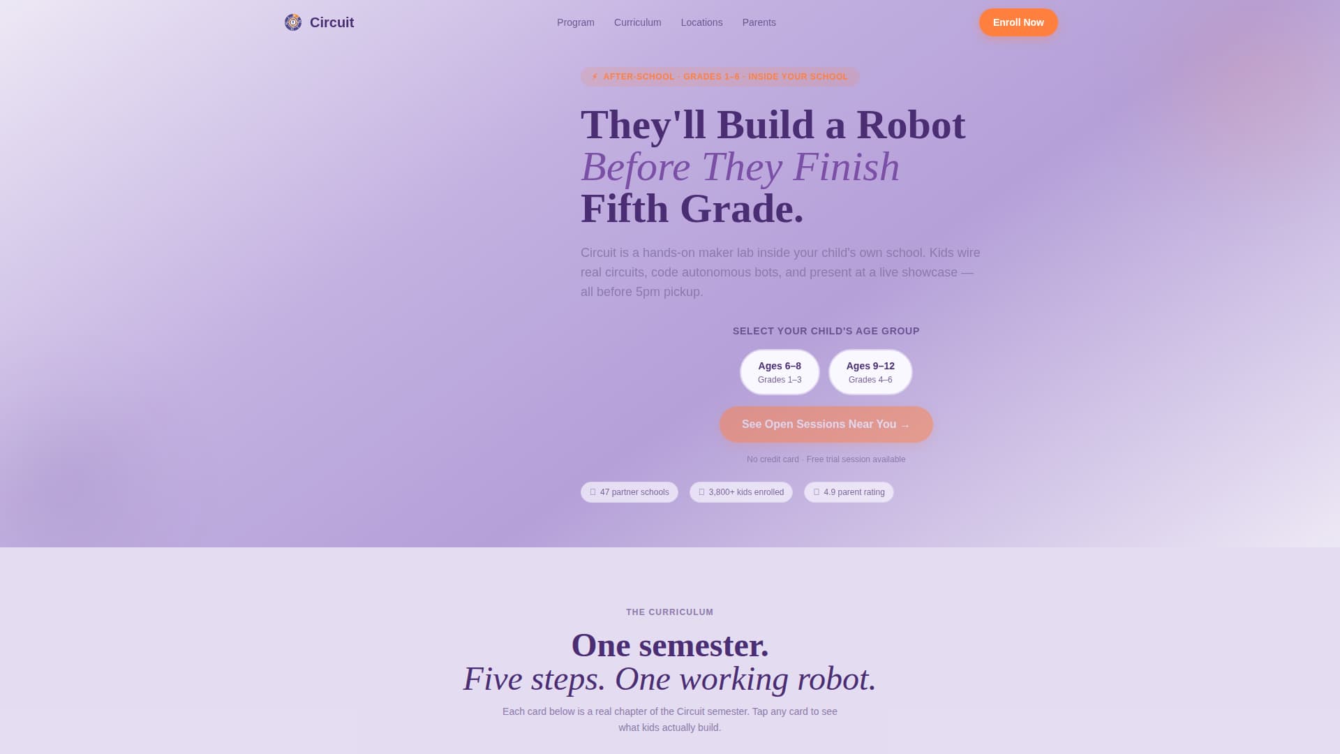 Circuit - Inspiring Robotics Landing Page Template