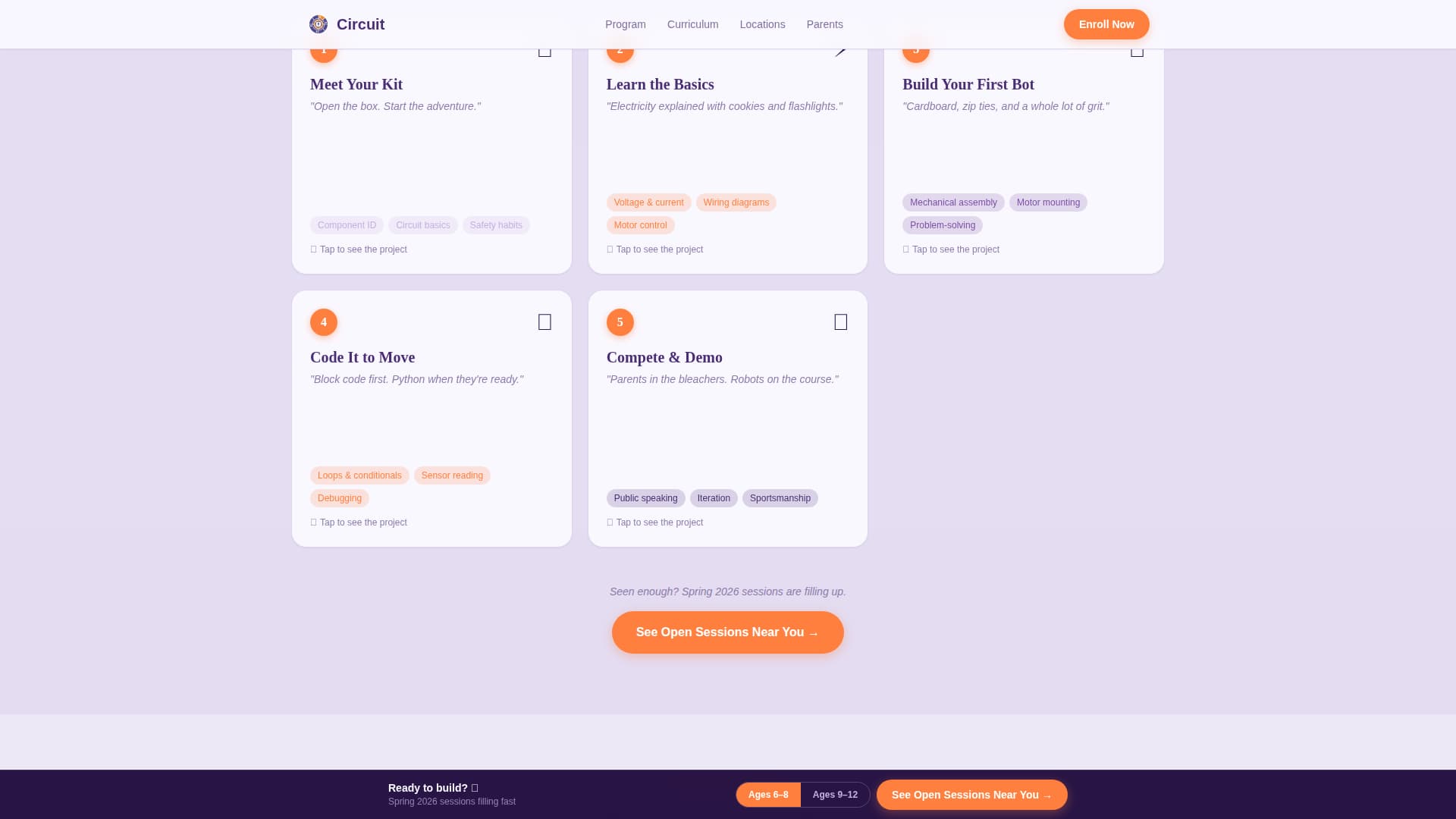 Circuit - Inspiring Robotics Landing Page Template