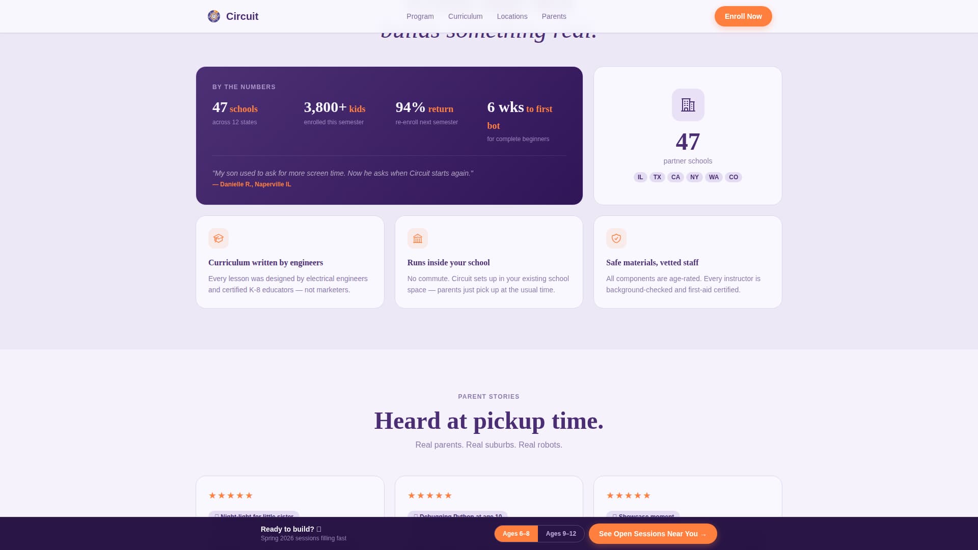 Circuit - Inspiring Robotics Landing Page Template
