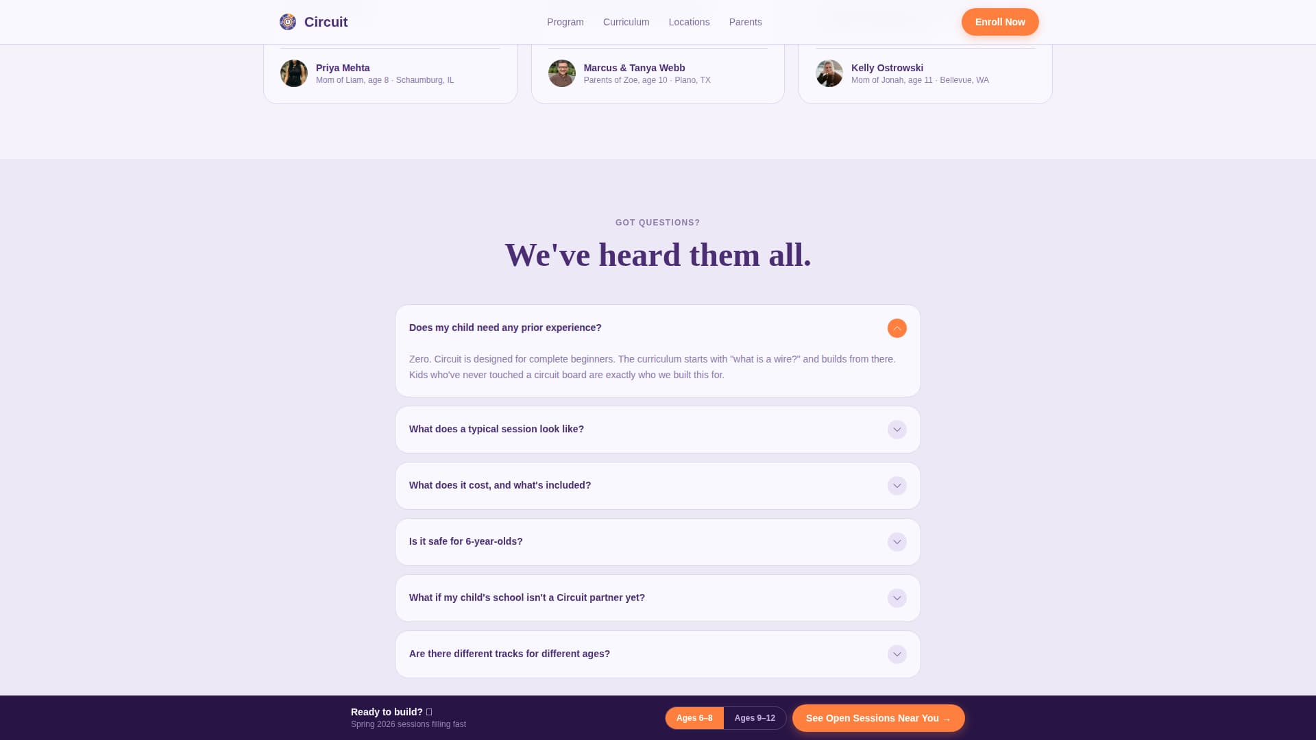 Circuit - Inspiring Robotics Landing Page Template
