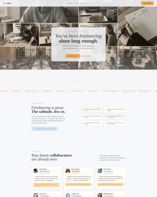 Gather - Vibrant Freelancers Landing Page Template