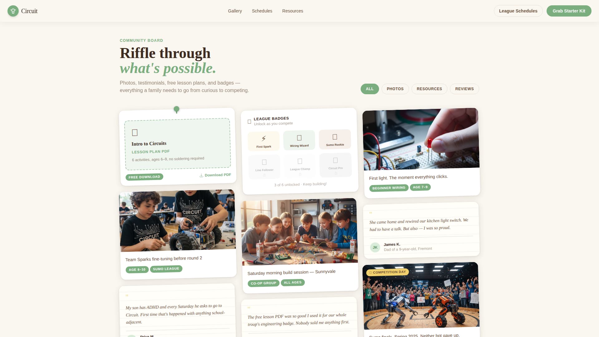 Circuit — Dynamic Robotics Education Landing Page Template