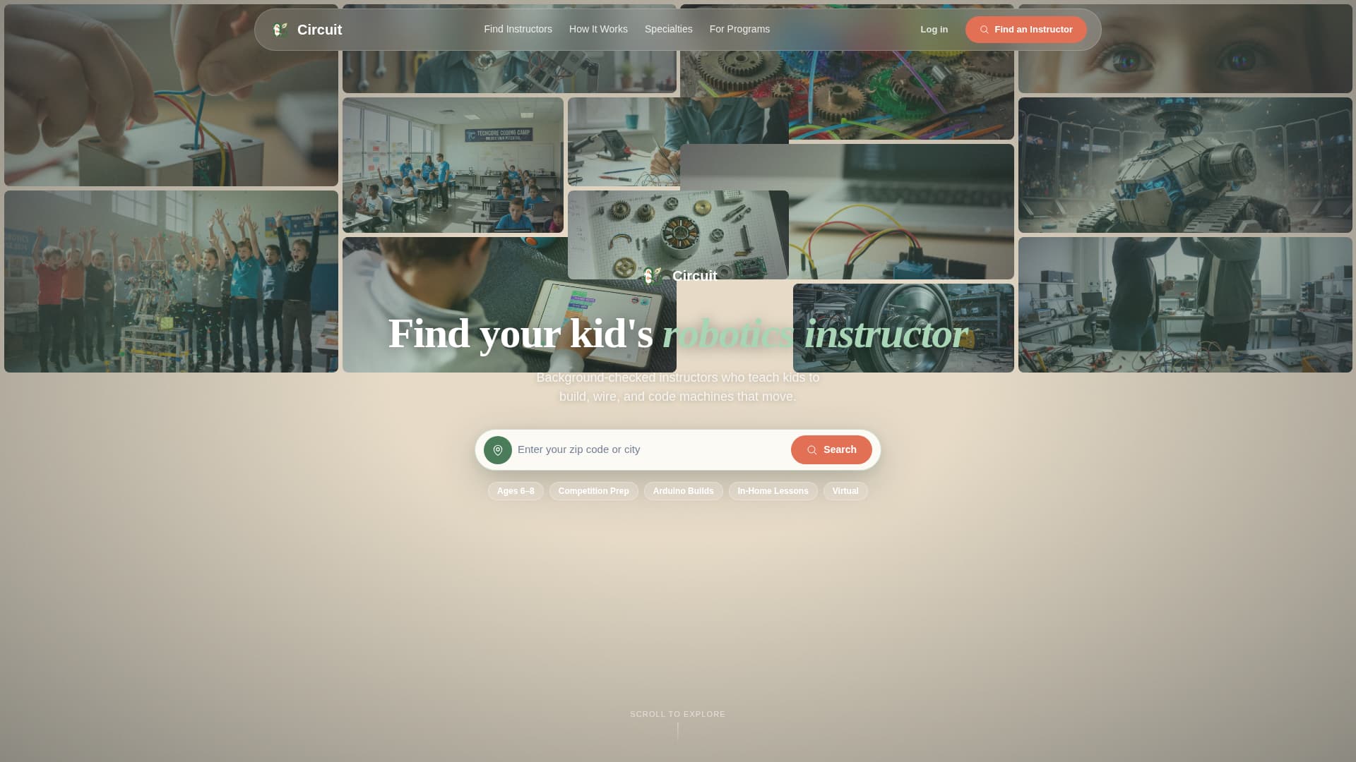 Circuit - Dynamic Robotics Landing Page Template