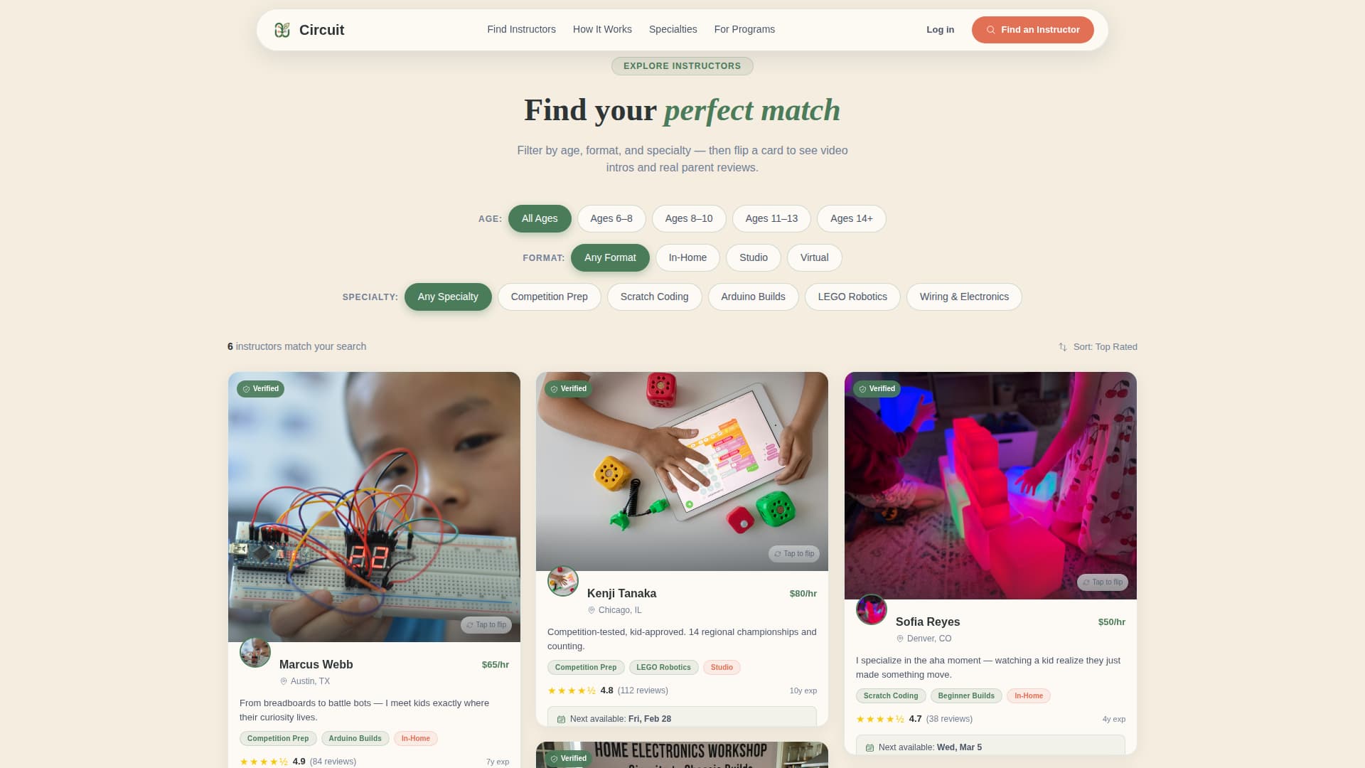 Circuit - Dynamic Robotics Landing Page Template