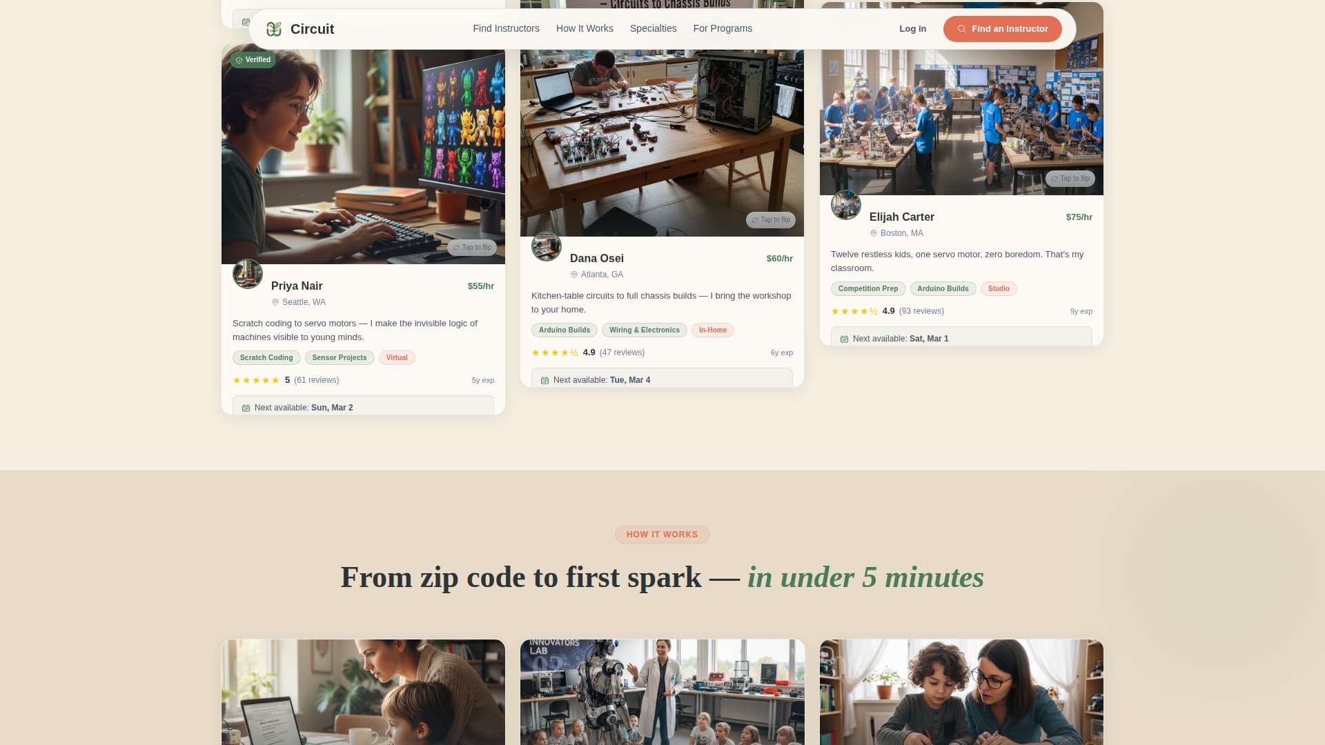 Circuit - Dynamic Robotics Landing Page Template