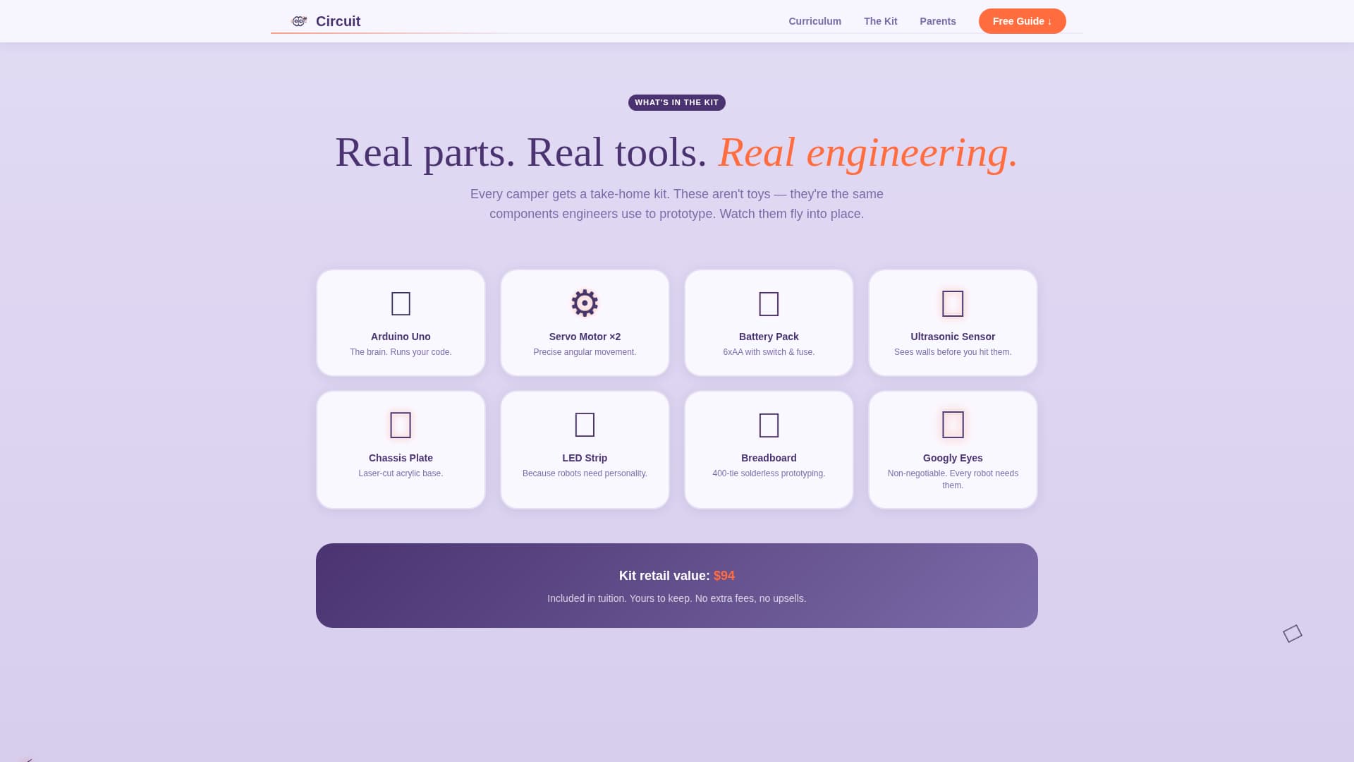 Circuit — Proven STEM Robotics Landing Page Template