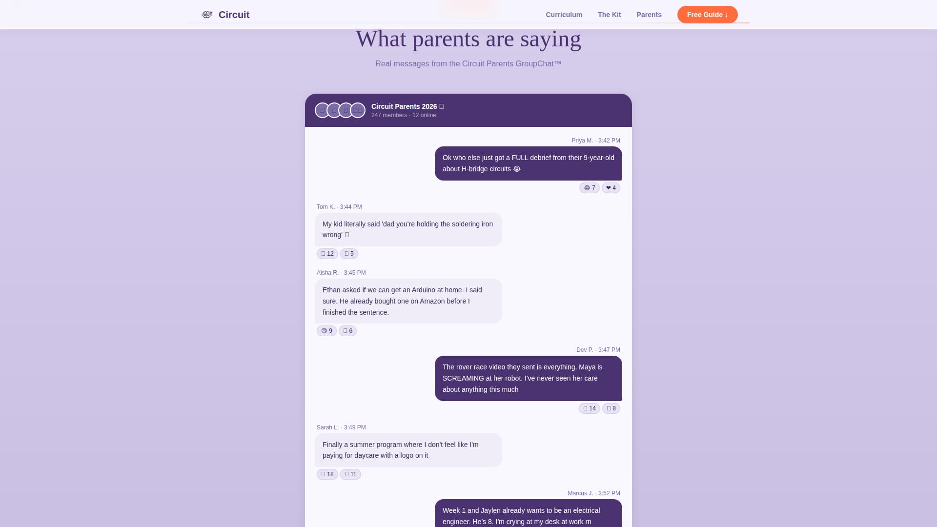 Circuit — Proven STEM Robotics Landing Page Template