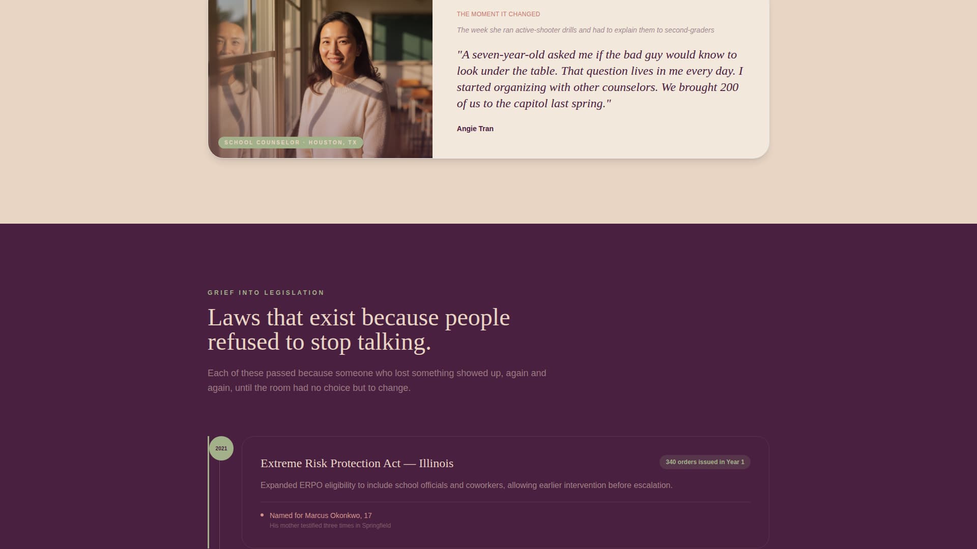 Vigil - Powerful Advocacy Landing Page Template