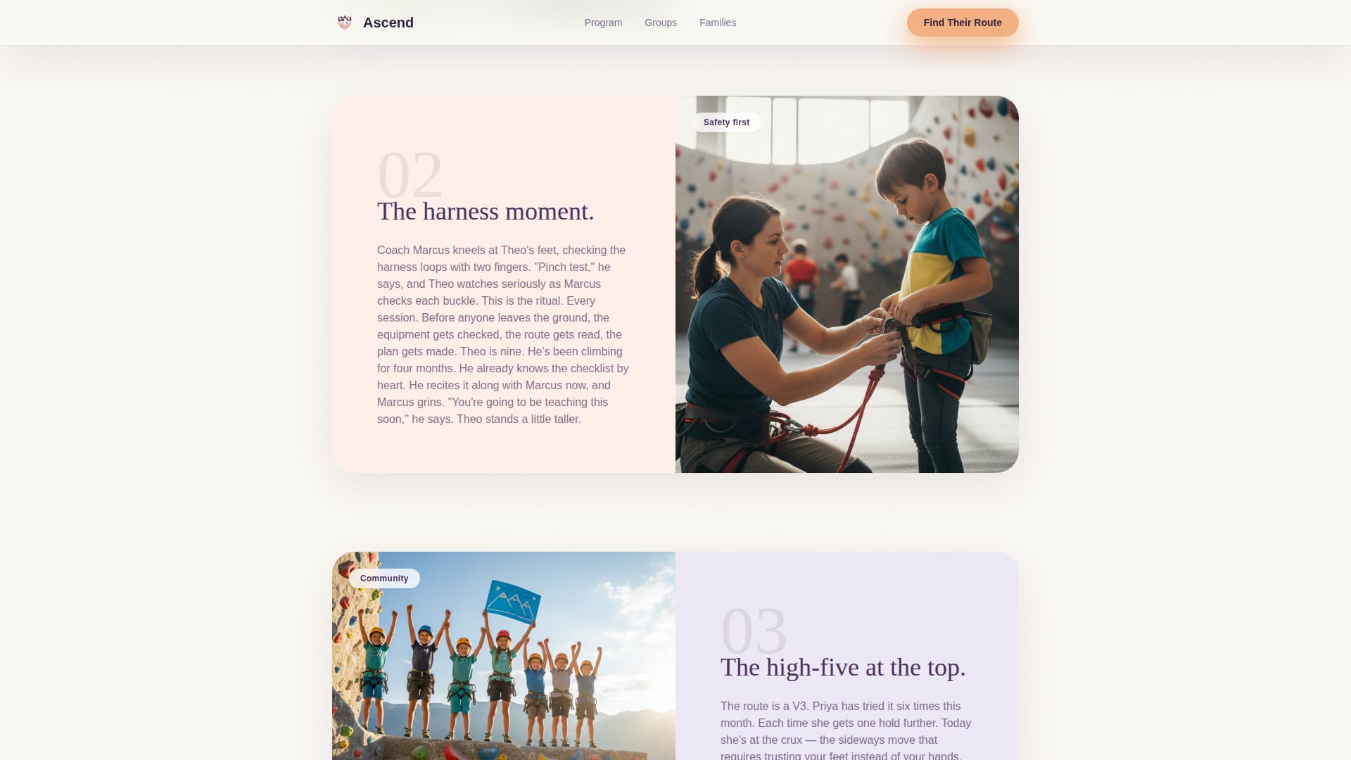 Ascend - Inspiring Climbing Landing Page Template