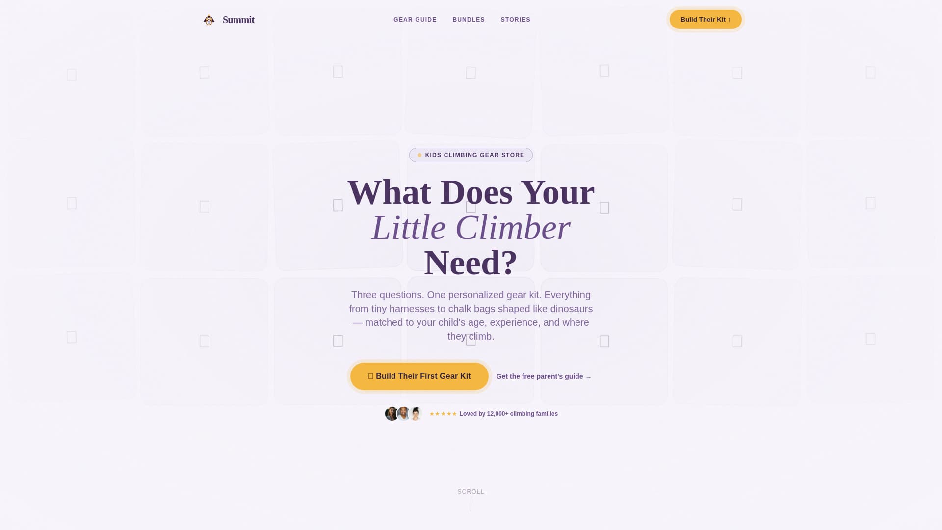 Summit - Personalized Kids Climbing Landing Page Template