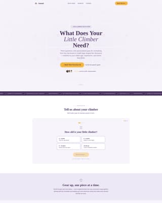 Summit - Personalized Kids Climbing Landing Page Template