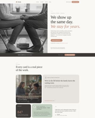 Steady - Compassionate Violenceprevention Landing Page Template