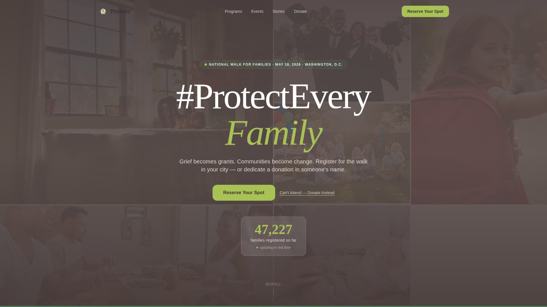 Protect - Powerful Gunviolenceprevention Landing Page Template