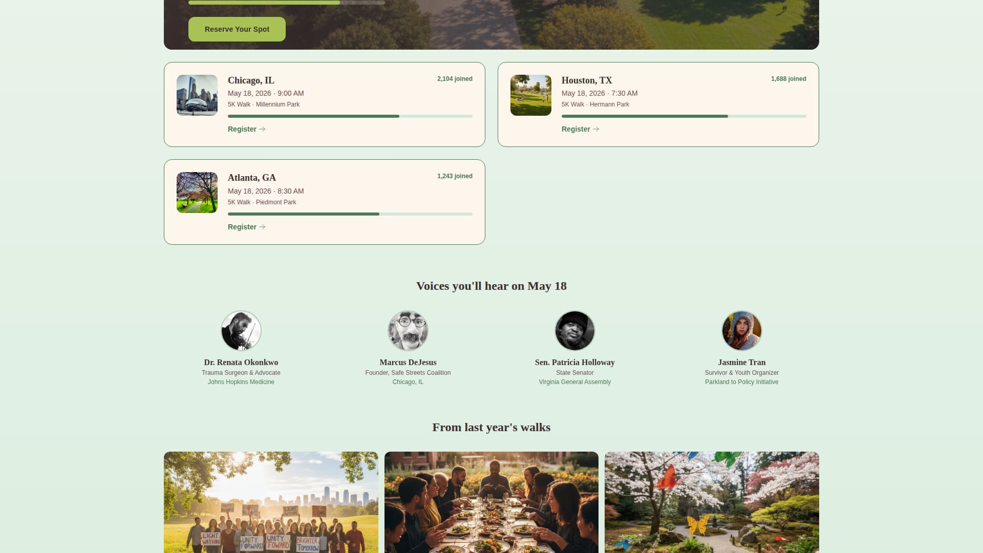 Protect - Powerful Gunviolenceprevention Landing Page Template