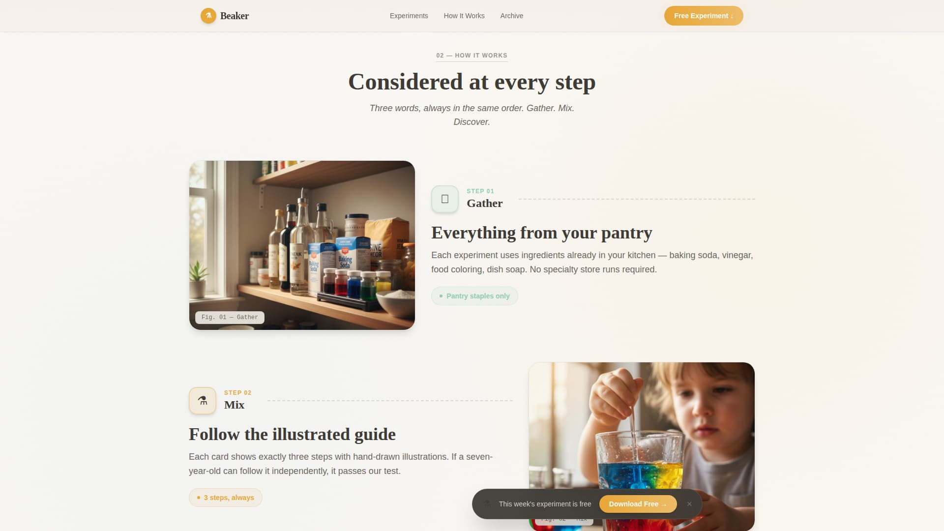 Beaker - Engaging Kids Science Landing Page Template