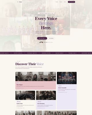Chorus - Heartfelt Choir Landing Page Template