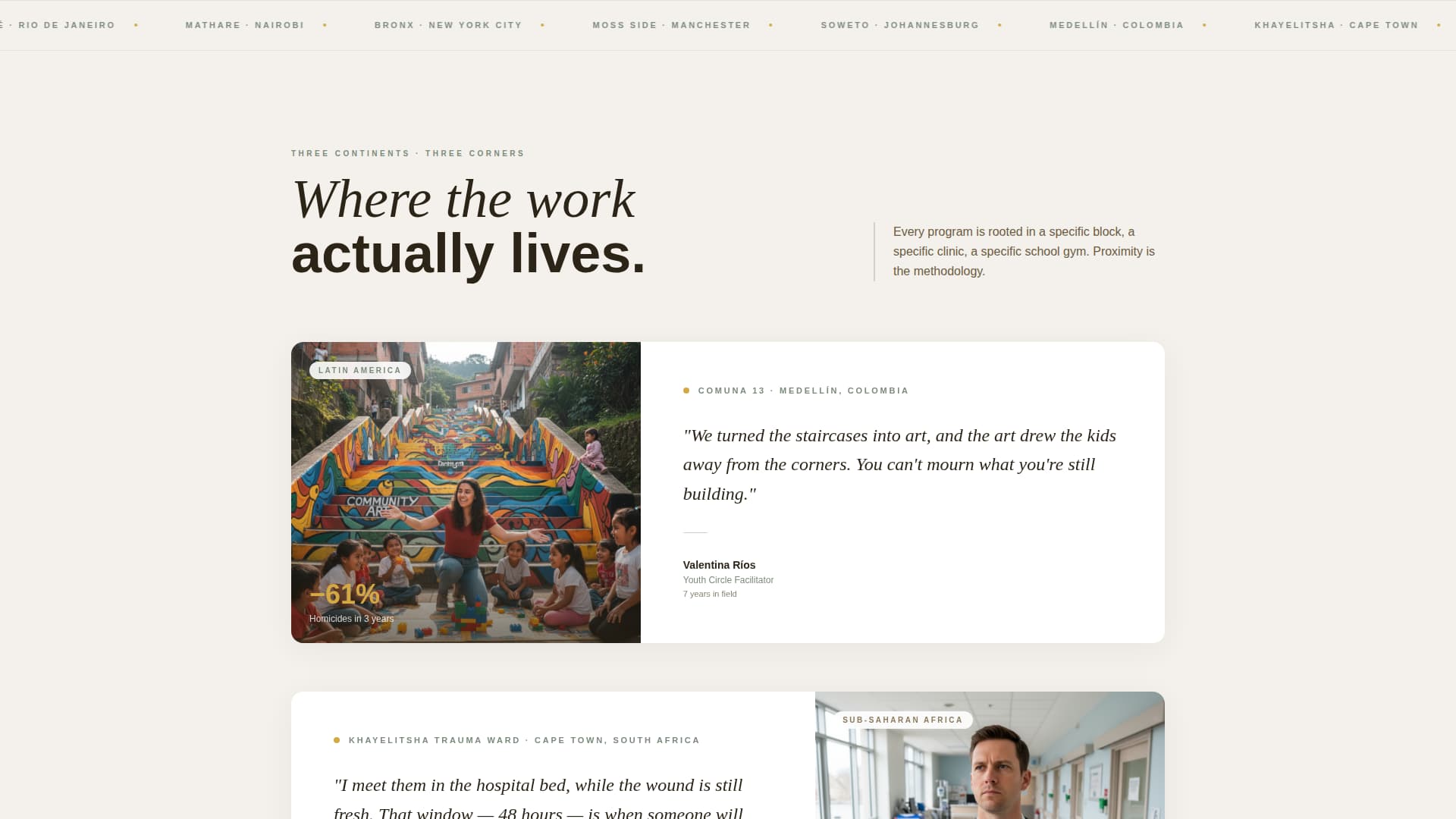 Disarm - Transformative Peacebuilding Landing Page Template