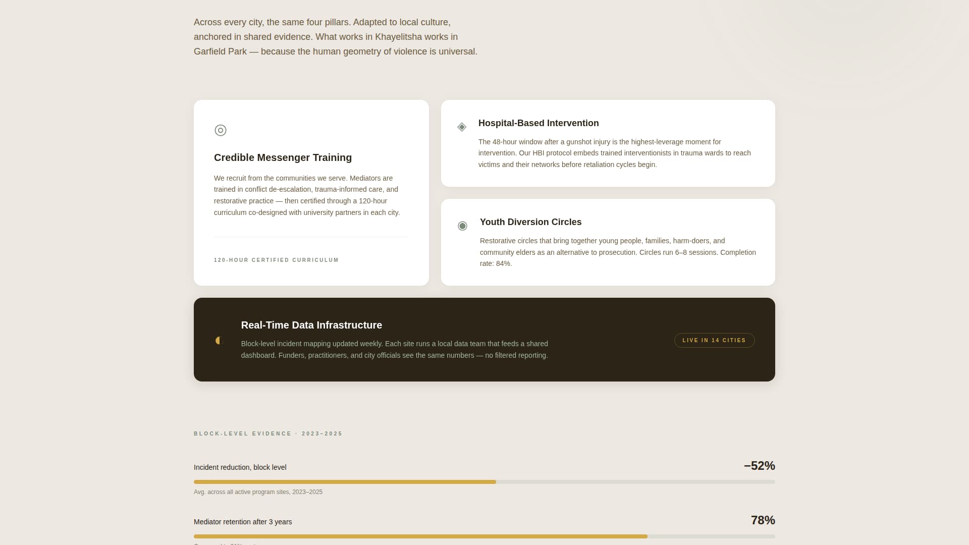Disarm - Transformative Peacebuilding Landing Page Template