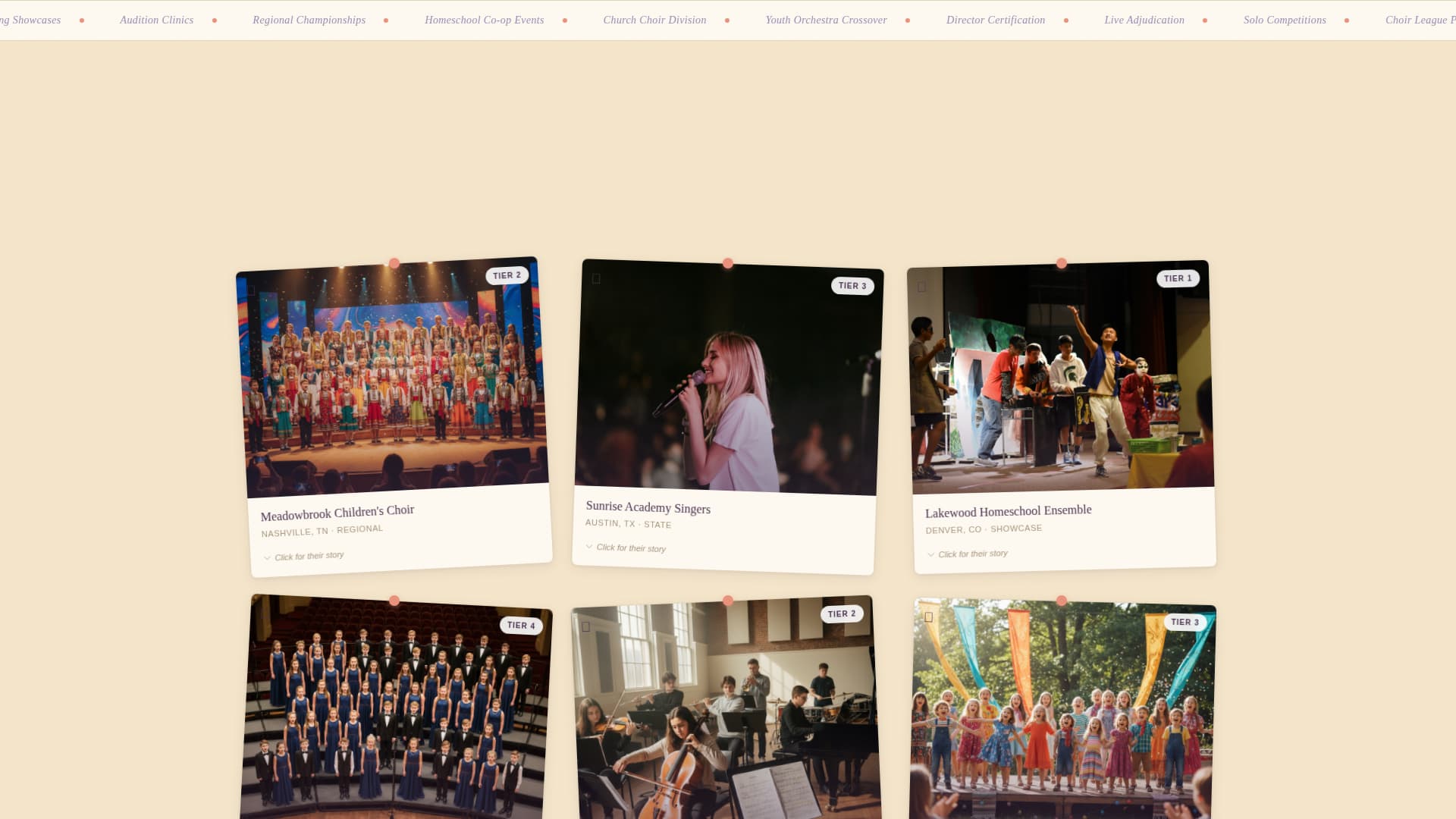Chorus — Inspiring Vocal Ensemble Landing Page Template