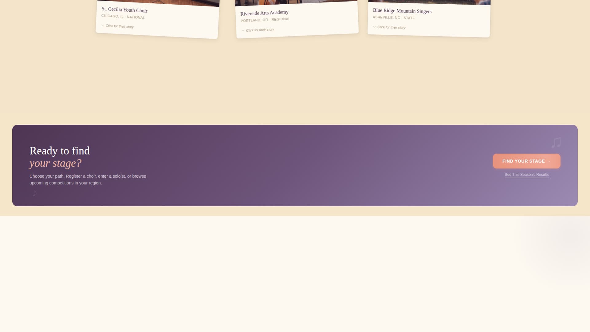 Chorus — Inspiring Vocal Ensemble Landing Page Template