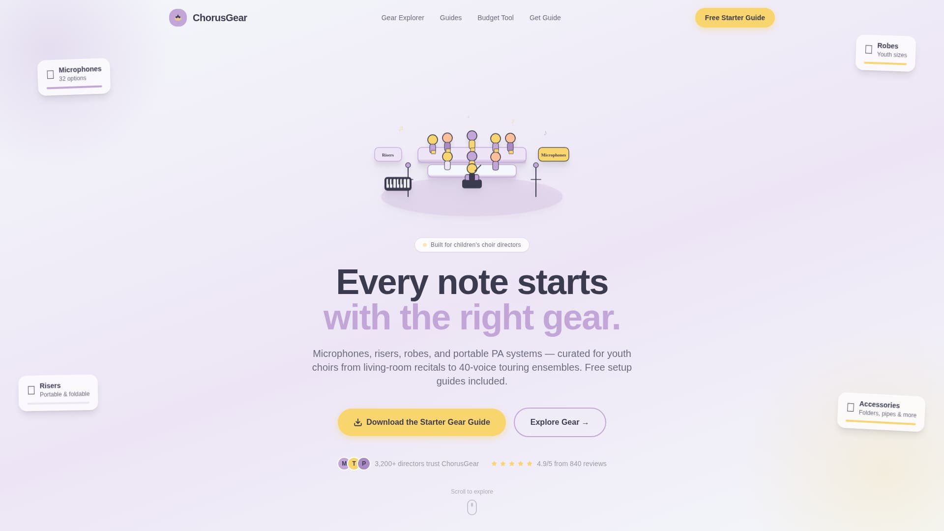 Kids Singing & Choir Cost Calculator Website Template