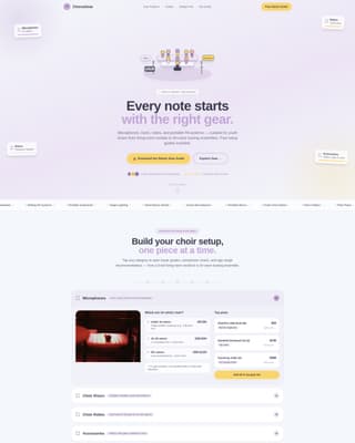 Kids Singing & Choir Cost Calculator Website Template