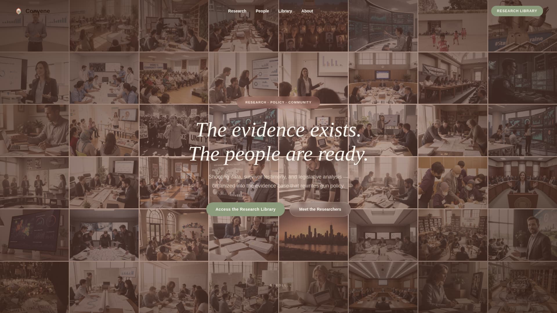 Convene - Powerful Gunviolenceprevention Landing Page Template