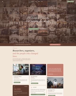 Convene - Powerful Gunviolenceprevention Landing Page Template