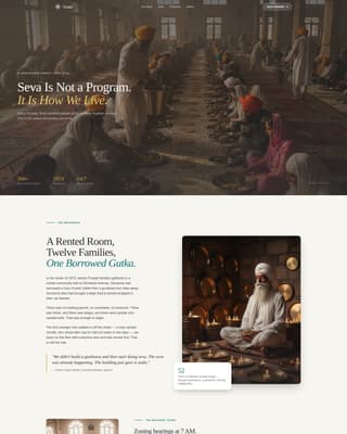 Sangat - Inspiring Gurdwara Landing Page Template