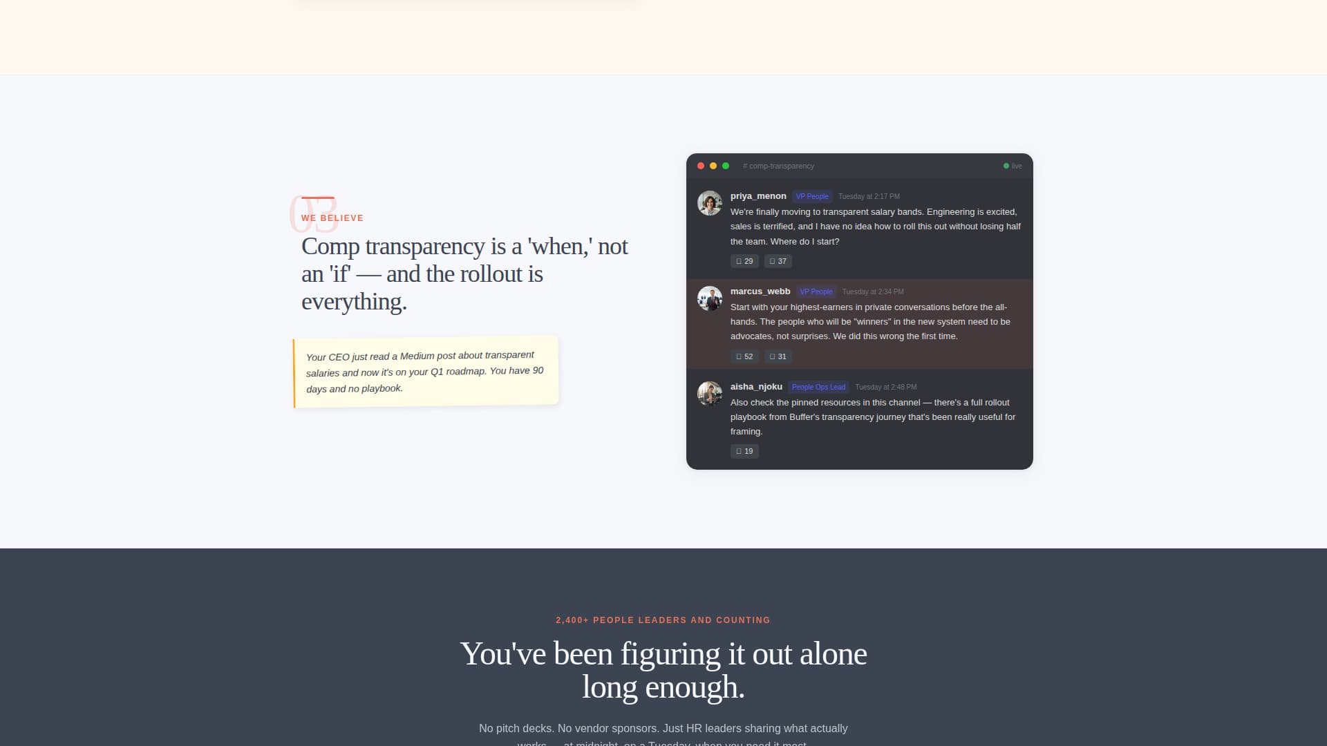 Gather - Empowering HR Leaders Landing Page Template