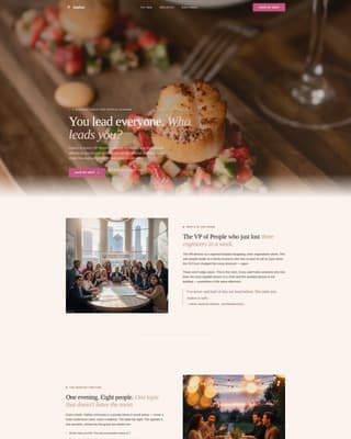Gather - Warm HR Leaders Landing Page Template