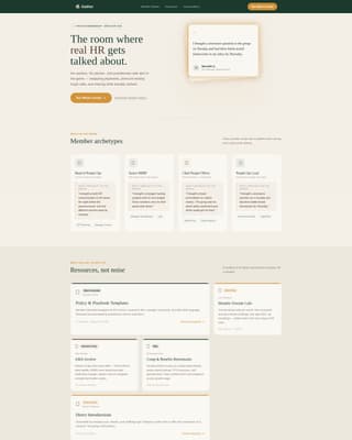 Gather - Trusted HR Leaders Landing Page Template