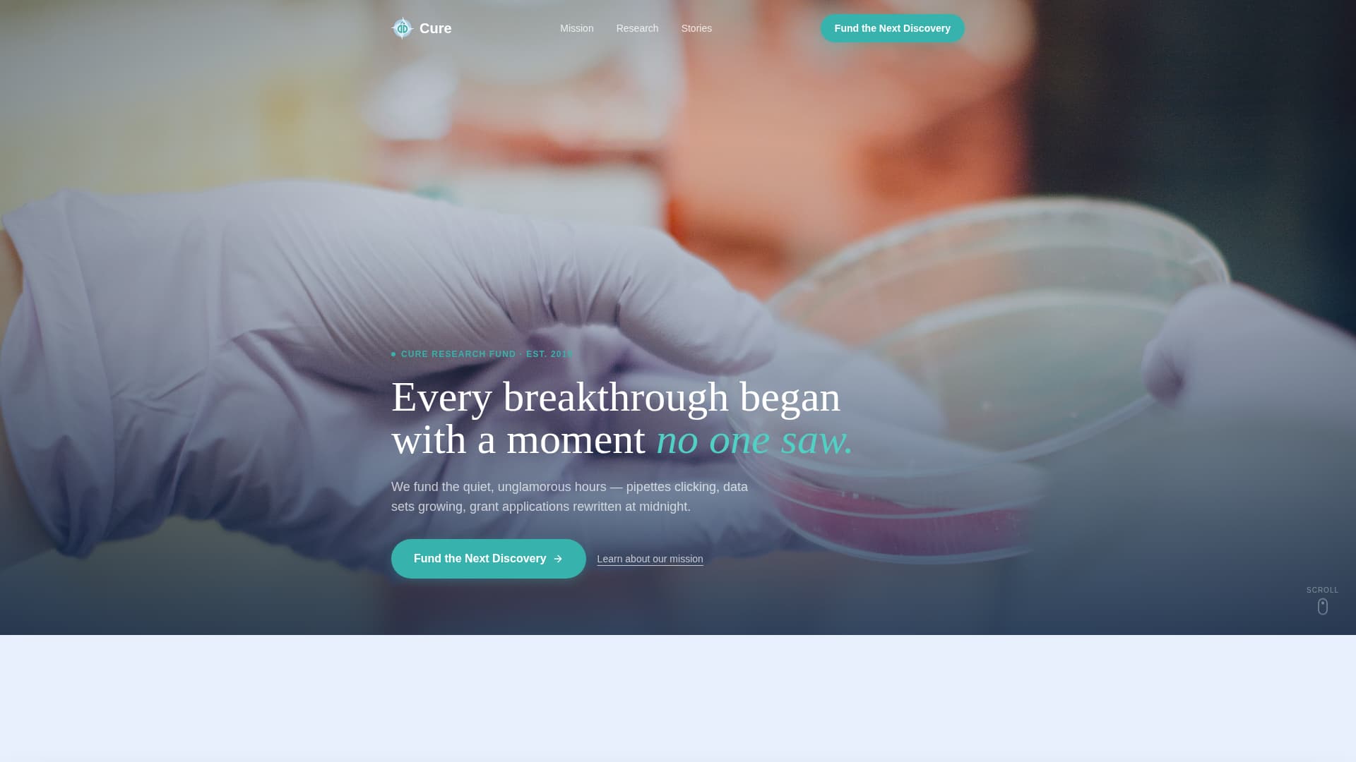 Cure - Breakthrough Healthresearch Landing Page Template