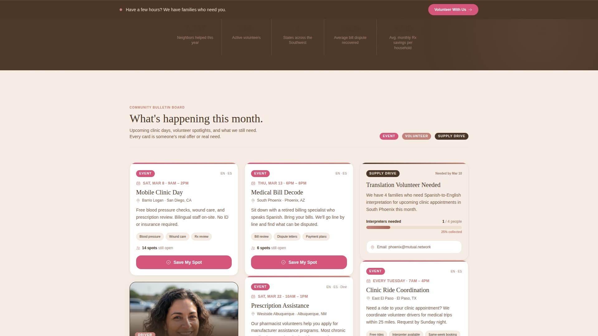 Mutual - Compassionate Healthcare Landing Page Template