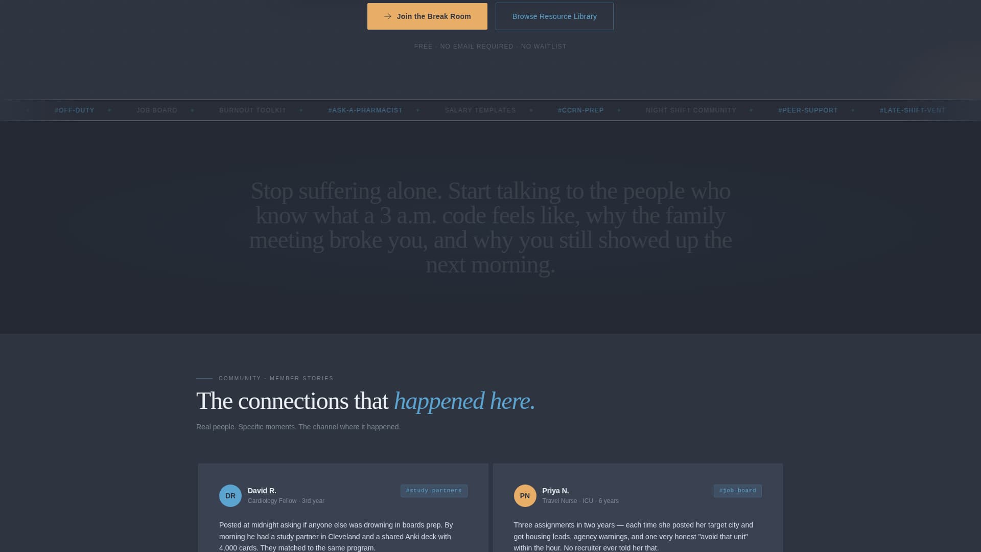 Rounds - Supportive Healthcare Landing Page Template