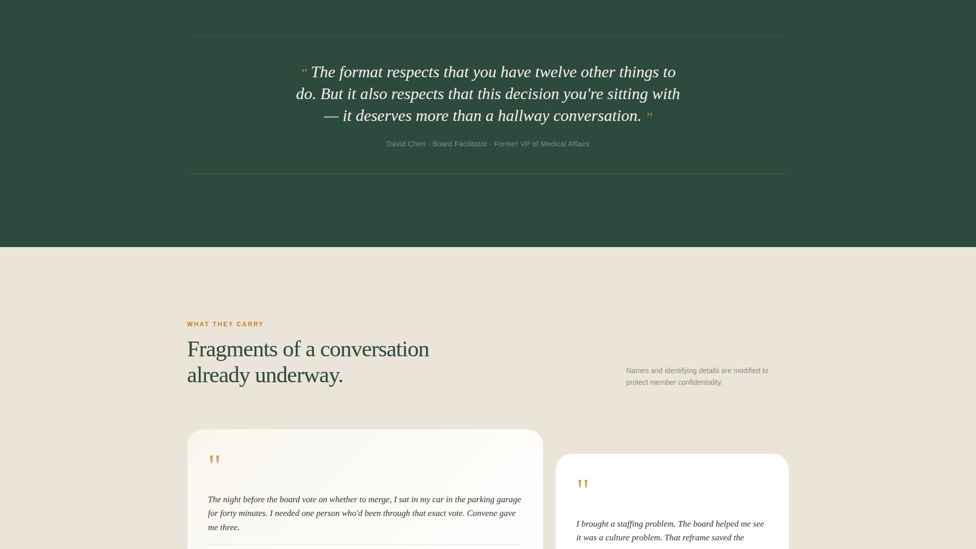 Convene - Trusted Healthcare Landing Page Template
