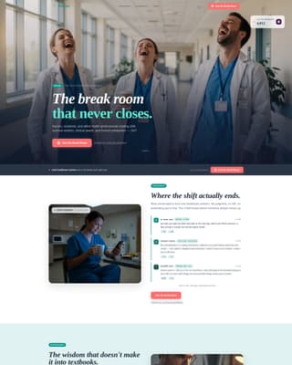 Rounds - Trusted Healthcare Landing Page Template