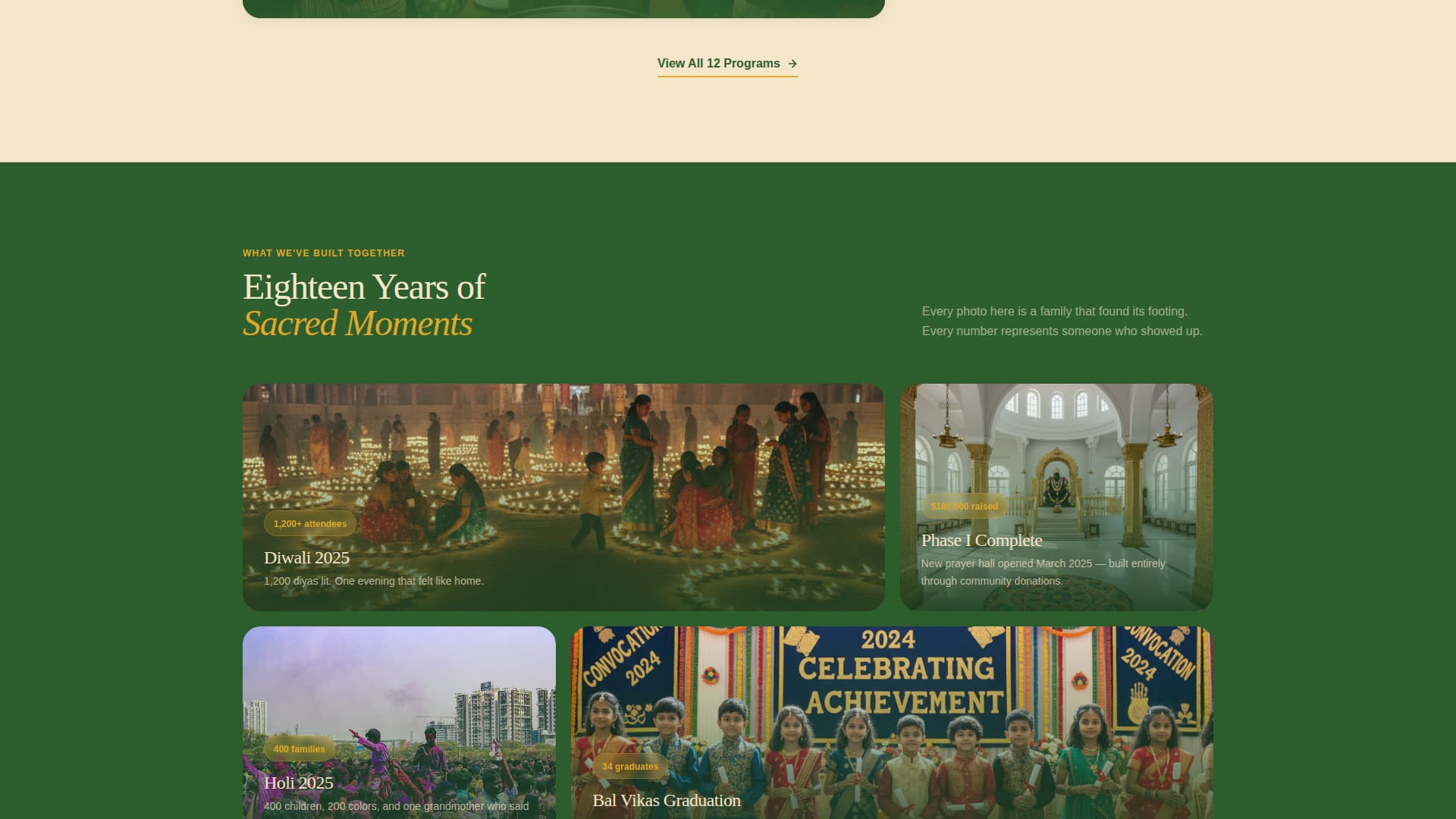 Sangam - Vibrant Hinduculturalcenter Landing Page Template