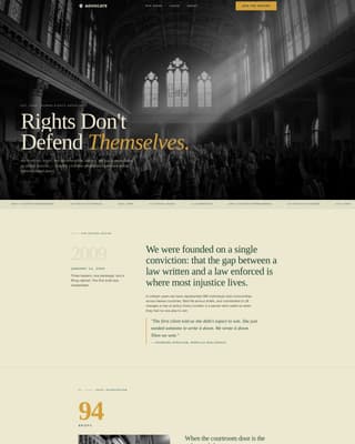 Advocate - Compelling Humanrights Landing Page Template