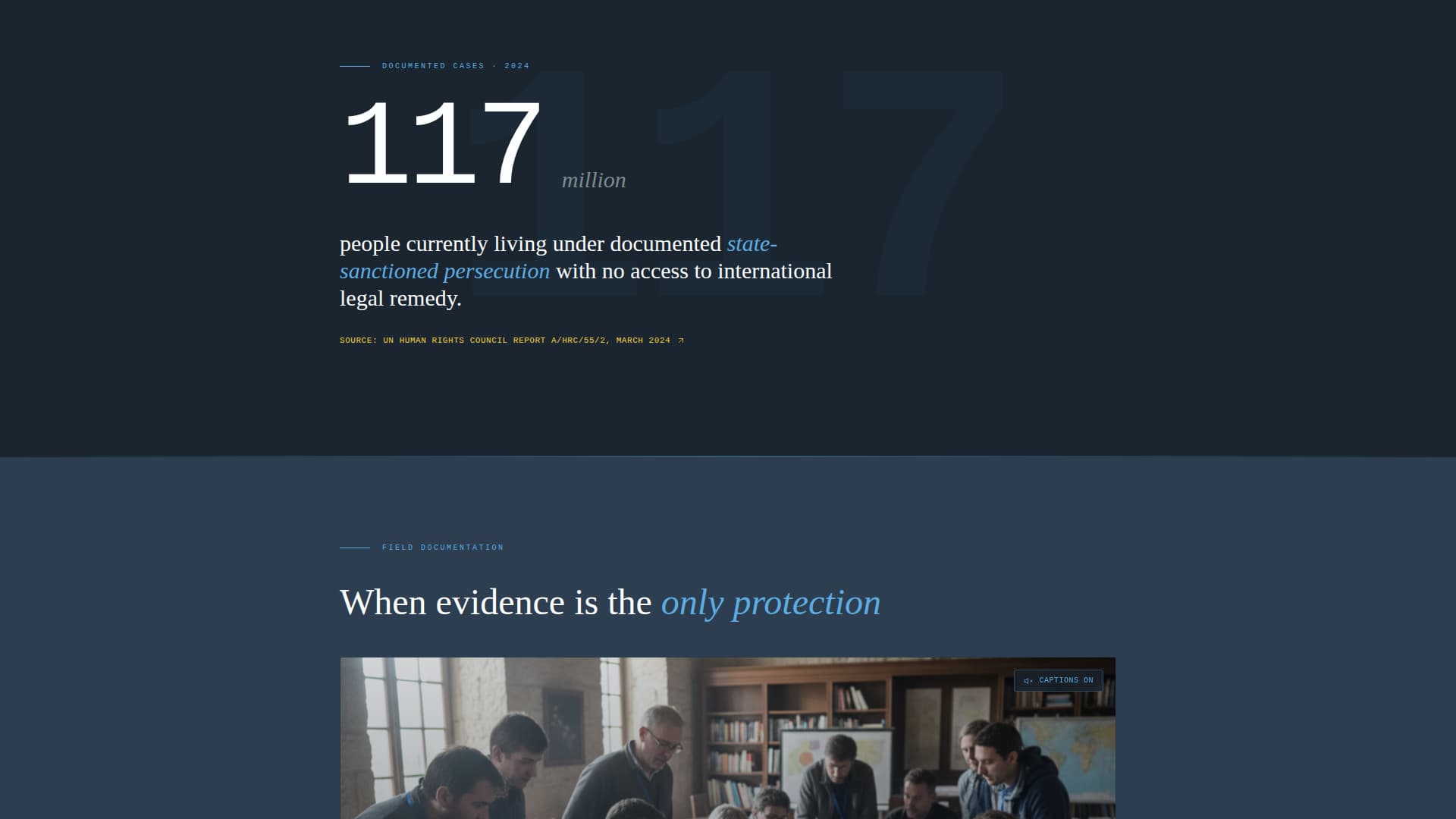 Witness - Powerful Humanrights Landing Page Template