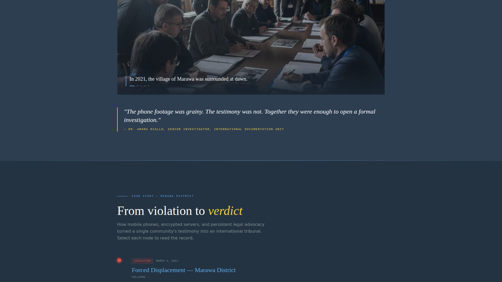 Witness - Powerful Humanrights Landing Page Template